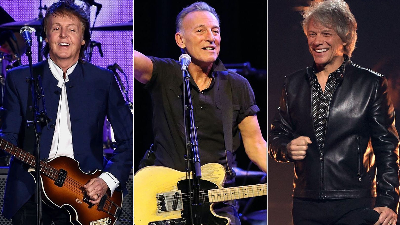 Jon Bon Jovi Y Bruce Springsteen Se Unen A Paul Mccartney En