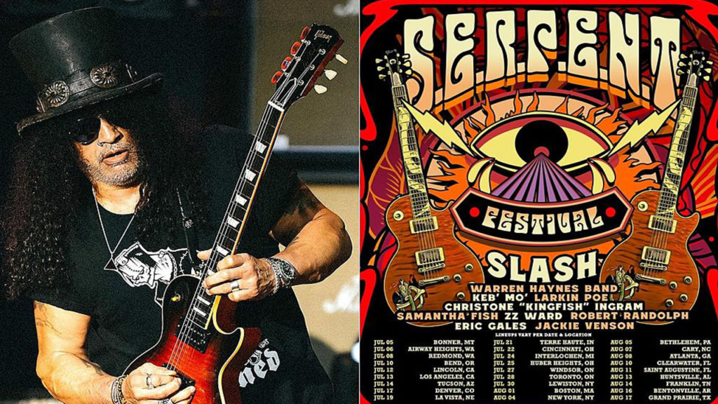 Slash anuncia la gira de verano de 2024 con el SERPENT Festival