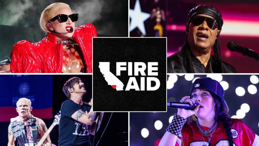 Fire Aid reunirá a estrellas de la música como Lady Gaga, Billie Eilish y Red Hot Chili Peppers para apoyar a los damnificados por los incendios en California