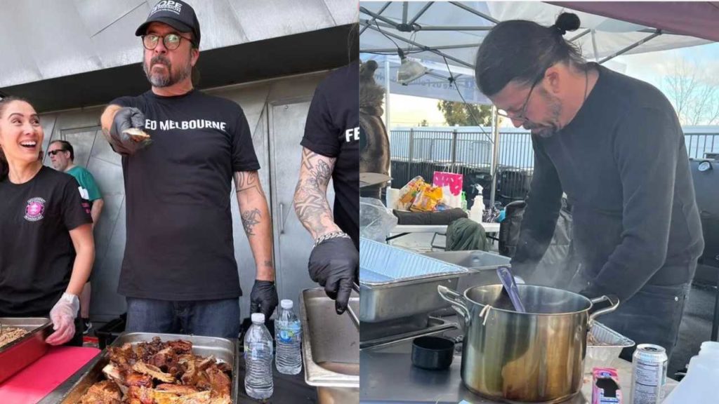 Dave Grohl demostró una vez más su lado más solidario al cocinar para las víctimas de los incendios en California