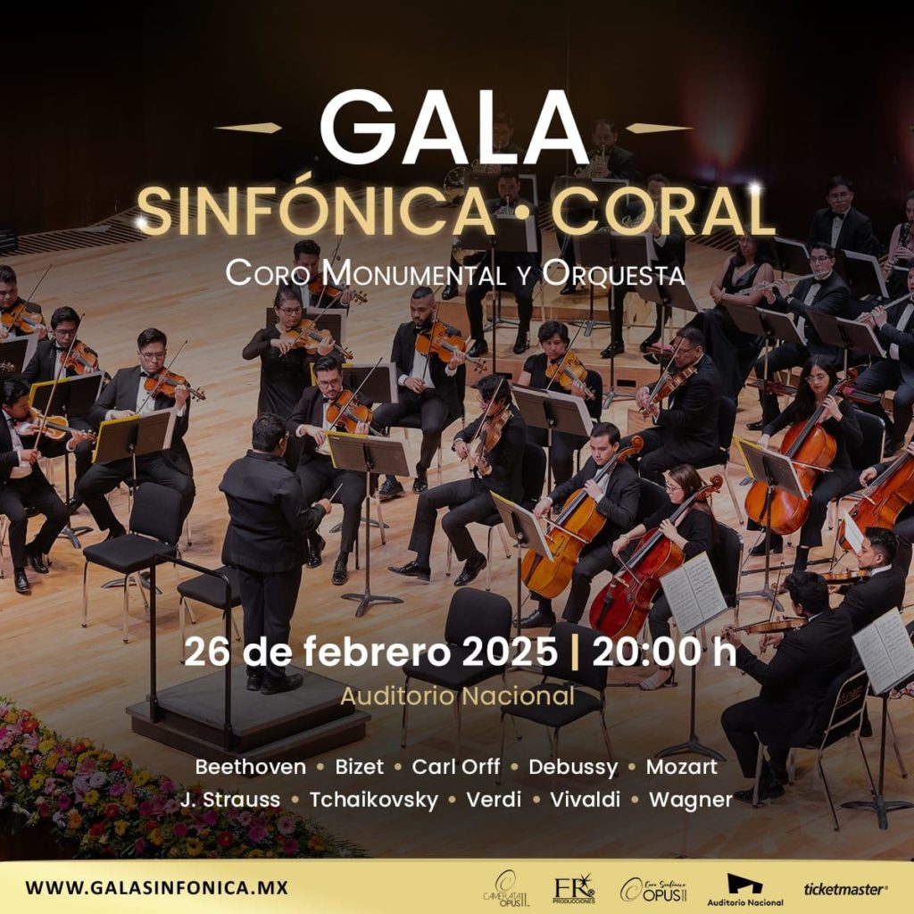 La magia de la Gala Sinfónica Coral en el Auditorio Nacional, con Más de 400 músicos en escena te invitan a vivir una experiencia musical inolvidable