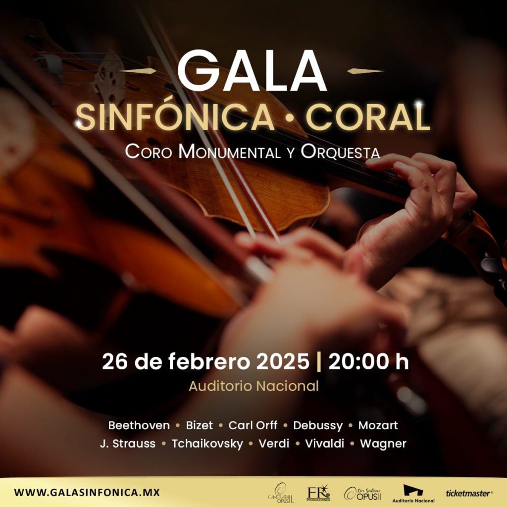 La magia de la Gala Sinfónica Coral en el Auditorio Nacional, con Más de 400 músicos en escena te invitan a vivir una experiencia musical inolvidable