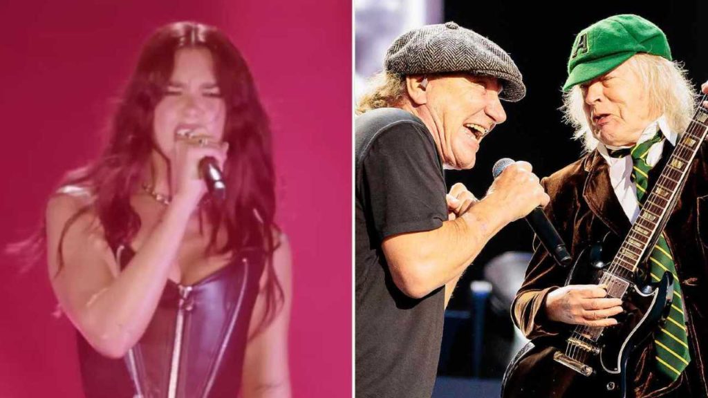 Dua Lipa sorprende a sus fans con una versión rockera de un clásico de AC/DC