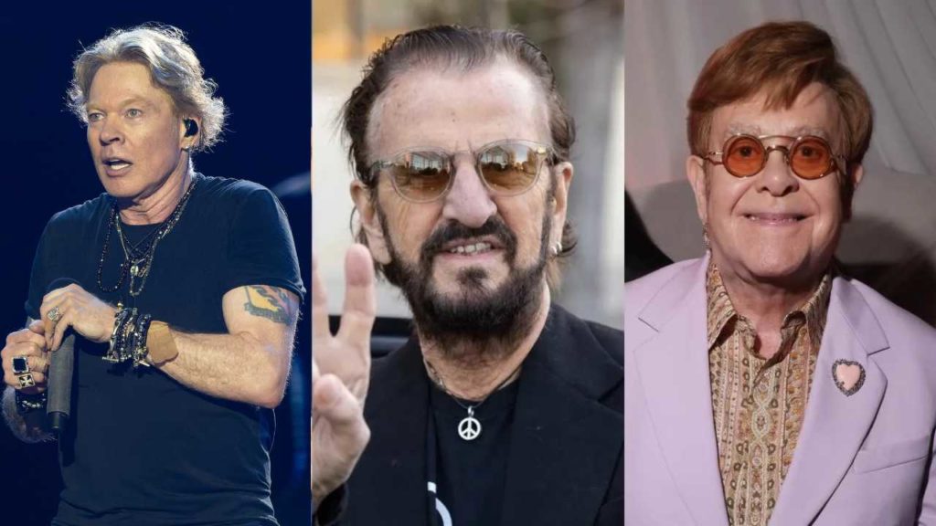 La Cumbre del Rock: Ringo Starr, Elton John y Axl Rose Unen sus Voces en un Cover Inédito por una Causa Noble