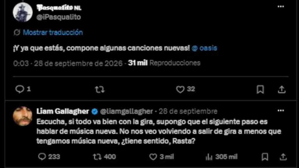 Oasis todavía no confirma un nuevo álbum